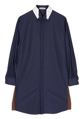 Undercover double-collar cotton shirt - Blue