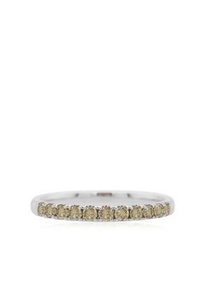 HYT Jewelry 18kt white gold diamond band ring - Silver