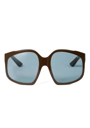 Miu Miu Eyewear oversized-frame sunglasses - Brown