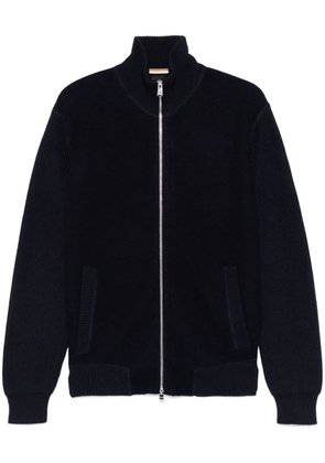 BOSS cable-knit cardigan - Blue