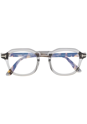 TOM FORD Eyewear colour-block square-frame glasses - Grey
