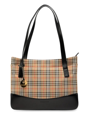 Burberry Pre-Owned 2000-2017 Haymarket Check Canvas tote bag - Brown