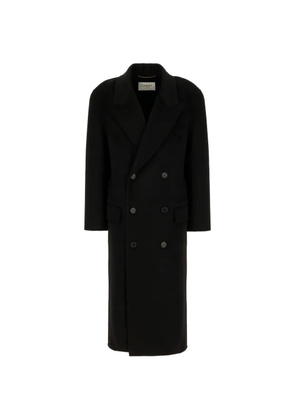 Saint Laurent double-breasted coat - Black