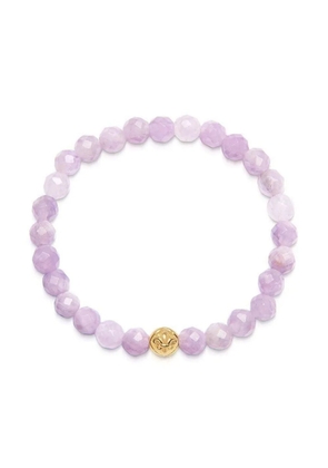 Nialaya Jewelry logo-bead amethyst stone bracelet - Purple