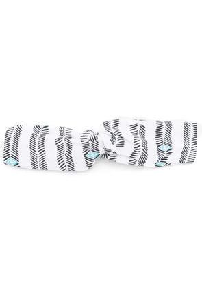 Lygia & Nanny Bethânia abstract-print headband - White