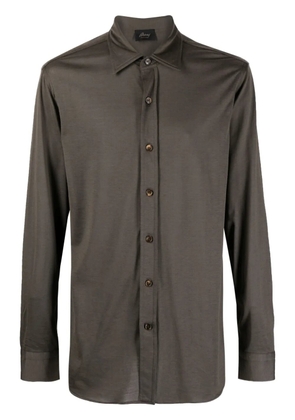 Brioni long-sleeve button-up shirt - Green