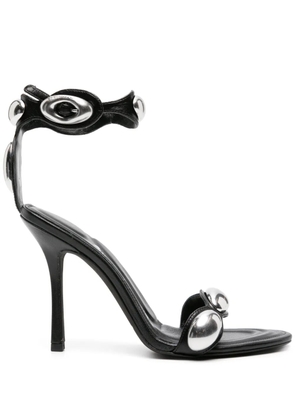 Alexander Wang Dome 105mm leather sandals - Black