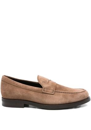 Tod's suede penny loafers - Brown