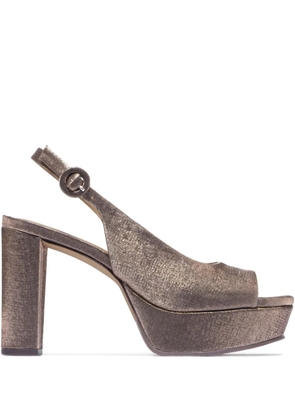 Bernardo 95mm peep-toe platform sandals - Neutrals