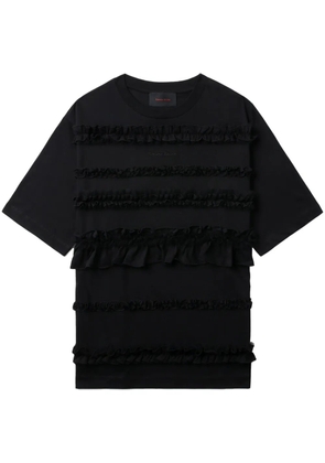 Simone Rocha ruffle-detailing T-shirt - Black