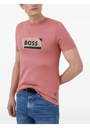 BOSS graphic-print T-shirt - Pink