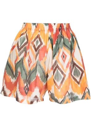 Bambah Argentina geometric shorts - Orange