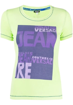 Versace Pre-Owned 2000s logo-print round-neck T-shirt - Green