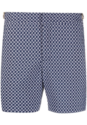 Orlebar Brown all-over graphic-print swim shorts - Blue