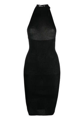 A. ROEGE HOVE Emma ribbed-knit dress - Black