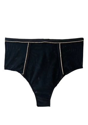 Fleur Du Mal Brilliant high-waist cheeky briefs - Black