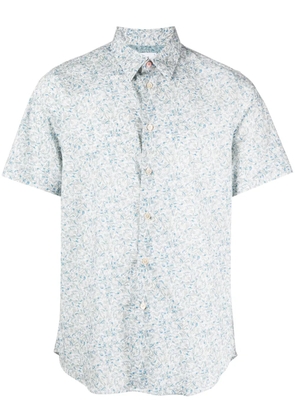 PS Paul Smith graphic-print stretch-cotton shirt - Blue