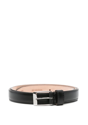 Husbands leather belt - Black