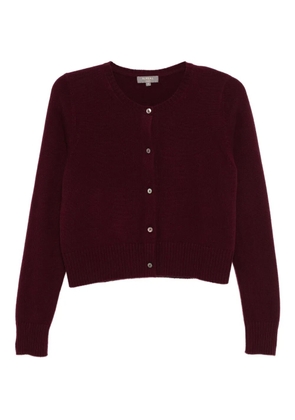 N.Peal chunky-crop cardigan - Red