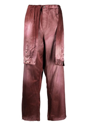 Maison MIHARA YASUHIRO layered-design brushed-effect trousers