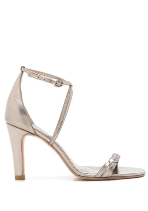 Sarah Chofakian Windsor 75mm metallic-effect sandals