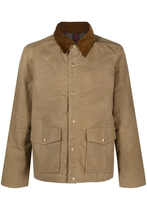 Fortela Renny coated-finish shirt jacket - Brown
