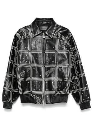 Off-White Dices Lea varsity jacket - Black