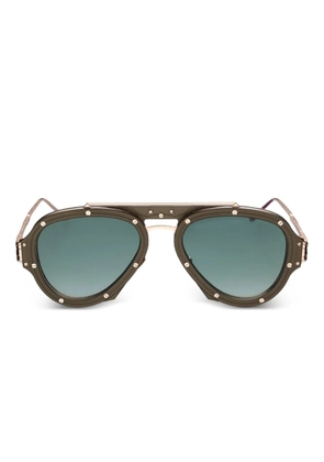 Vysen Eyewear Nissim embellished gradient sunglasses - Green