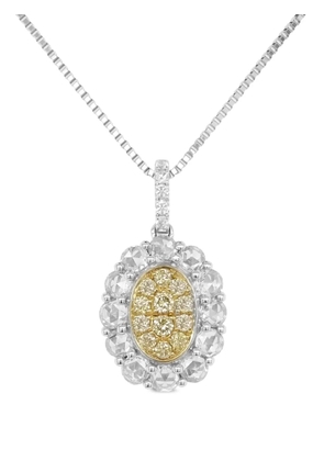 HYT Jewelry 18kt gold and platinum diamond necklace - Silver
