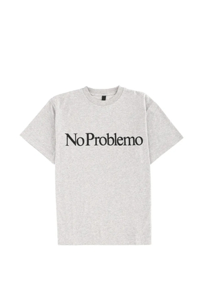 NO PROBLEMO crew-neck T-shirt - Grey