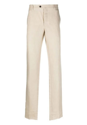 Billionaire linen tailored trousers - Neutrals