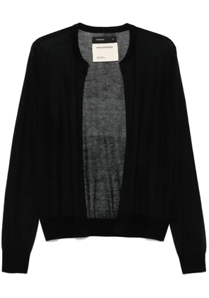 Frenckenberger fine-knit cardigan - Black