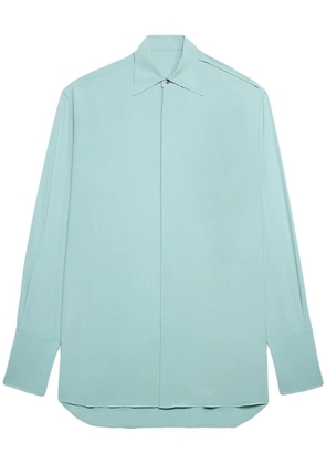 AMI Paris long-sleeve shirtdress - Blue
