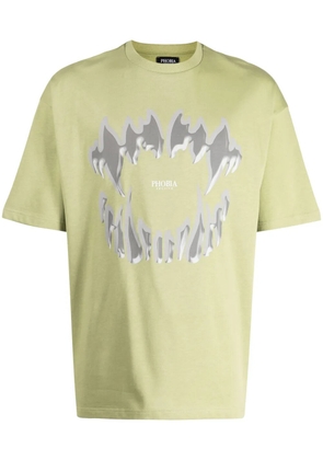 PHOBIA Demon Bite-print cotton T-shirt - Green