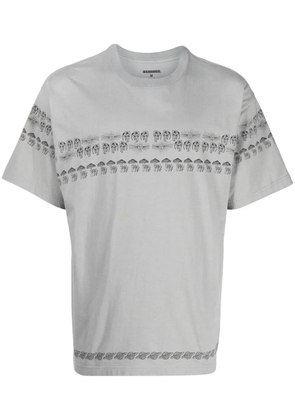 Neighborhood mushroom-print detail T-shirt - Grey