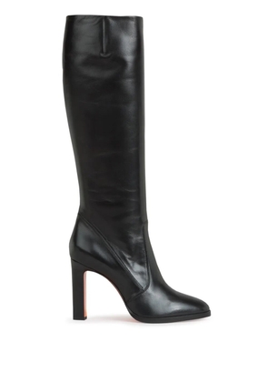 Santoni 100mm leather boots - Black