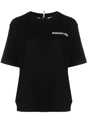 Moncler Grenoble Mountain logo-print cotton T-Shirt - Black