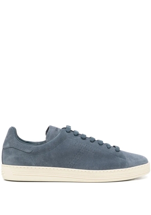 TOM FORD leather sneakers - Blue