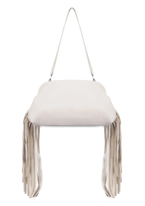 Philosophy Di Lorenzo Serafini fringed clutch bag - Neutrals