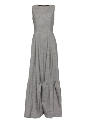 Saiid Kobeisy printed gabardine maxi dress - Black