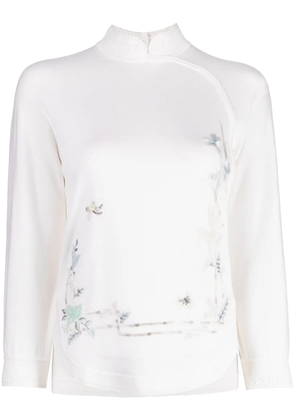 SHIATZY CHEN Renascent Collection floral-print jumper - White