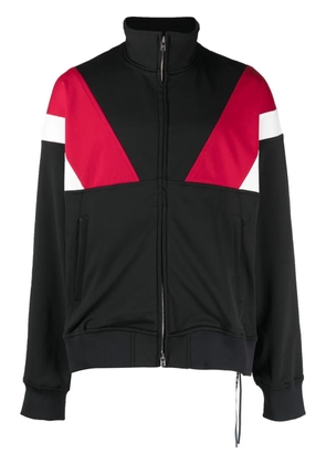 Mastermind World embroidered-logo colour-block jacket - Black