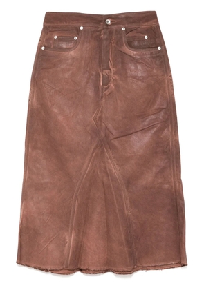 Rick Owens DRKSHDW denim skirt - Neutrals