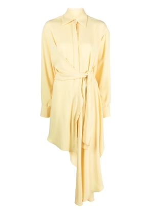 Viktor & Rolf draped asymmetric shirtdress - Yellow