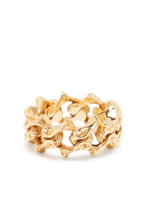 Emanuele Bicocchi Arabesque gold-plated chain ring