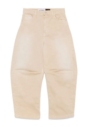 LOEWE Anagram barrel jeans - Neutrals