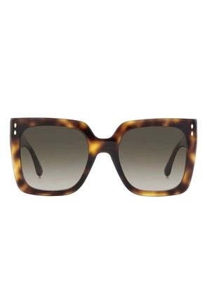 Isabel Marant Eyewear tortoiseshell square-frame sunglasses - Brown
