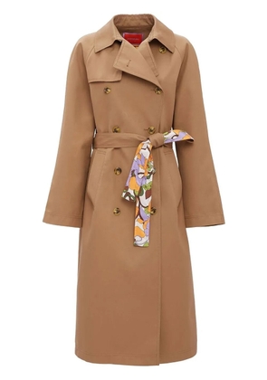 La DoubleJ Milano belted trench coat - Brown