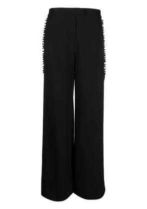 Simkhai Blossom pleated wide-leg trousers - Black