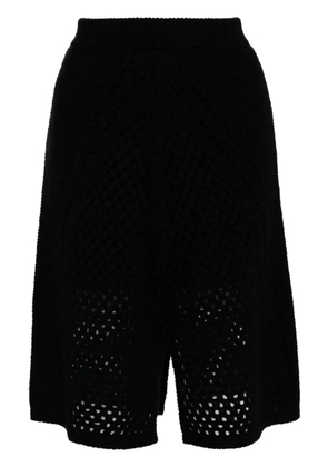 Onefifteen open knitted skirt - Black